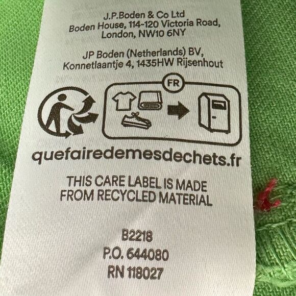 Mini Boden Green Denim Shirts size 11 Year - Picture 7 of 8